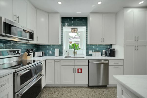 Interior, Kitchen, Recessed Lighting, Stainless Steel Appliances