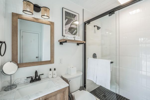 Bathroom, Glass Shower, Interior
