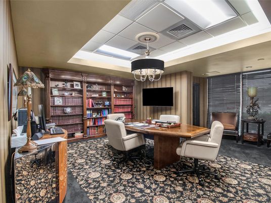 Chandelier, Home Office, Interior
