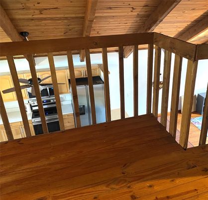 Empty room, Interior, Wooden Beams, Wooden Ceilings, Wood Texture Flooring