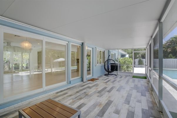 Interior, Sun Room, Wood Texture Flooring