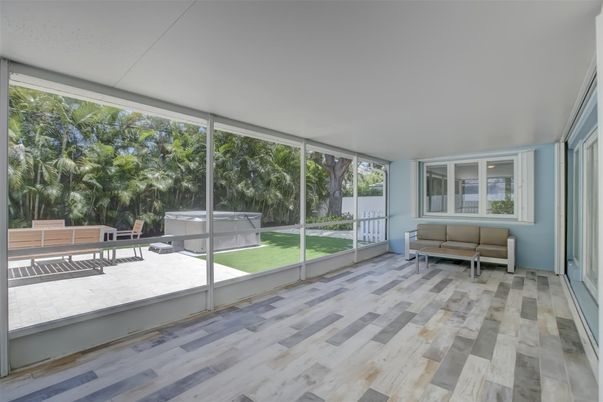 Interior, Sun Room, Wood Texture Flooring