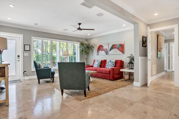 Interior, Living room, Recessed Lighting