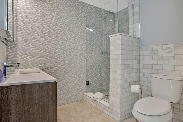 Bathroom, Glass Shower, Interior