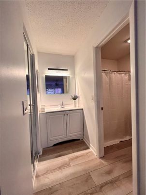 Bathroom, Interior, Wood Texture Flooring