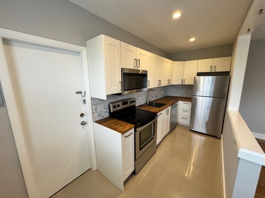 Interior, Kitchen, Recessed Lighting, Stainless Steel Appliances