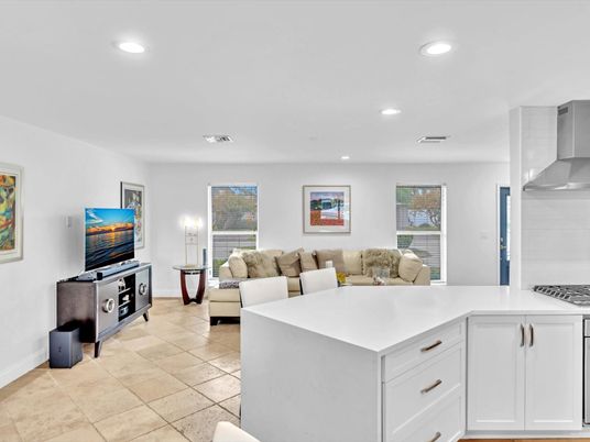 Interior, Kitchen, Living room, Recessed Lighting