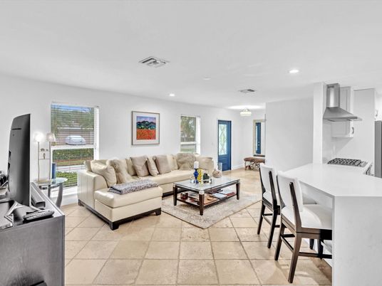 Dining room, Interior, Kitchen, Living room, Recessed Lighting