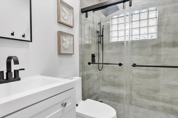 Bathroom, Glass Shower, Interior