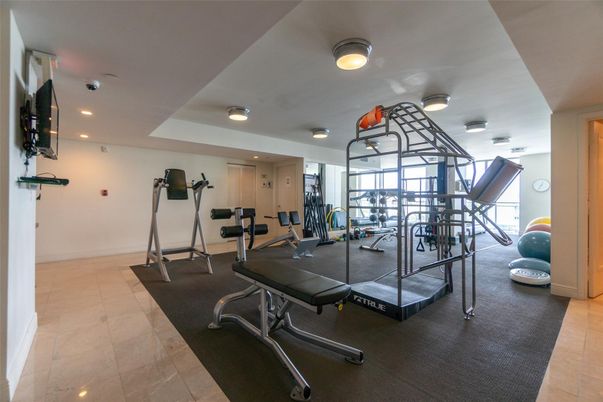 Fitness Equipment, Gym, Interior, Recessed Lighting