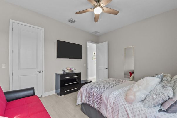 Bedroom, Interior, Wood Texture Flooring