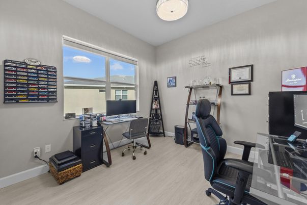 Home Office, Interior, Wood Texture Flooring