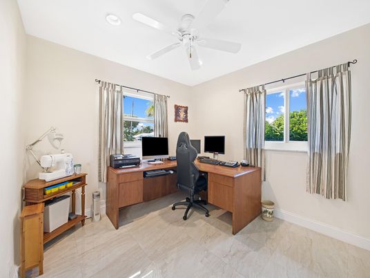 Home Office, Interior, Recessed Lighting