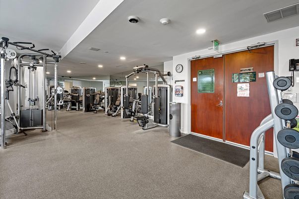 Fitness Equipment, Gym, Interior, Recessed Lighting