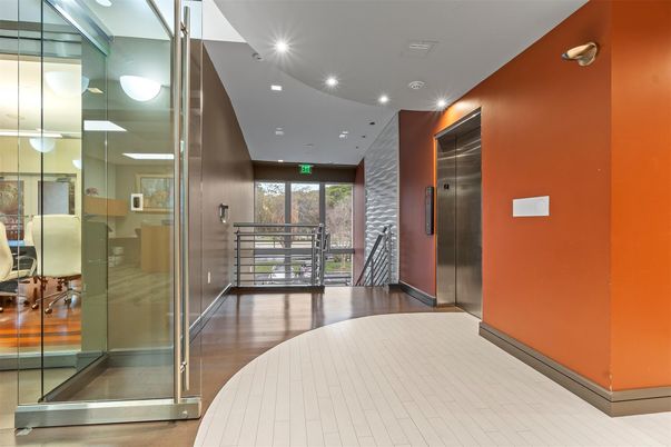 Elevator, Interior, Recessed Lighting, Wood Texture Flooring