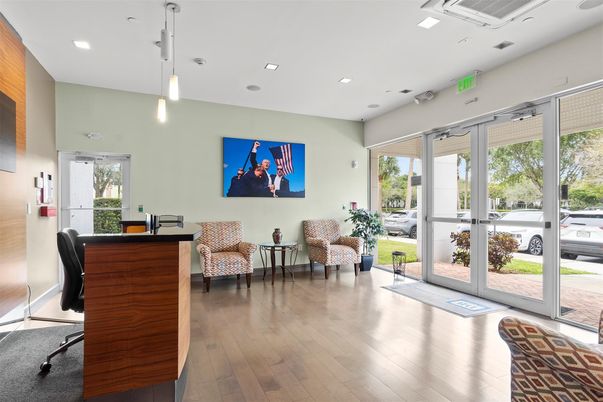Home Office, Interior, Living room, Pendant Lights, Recessed Lighting, Wood Texture Flooring