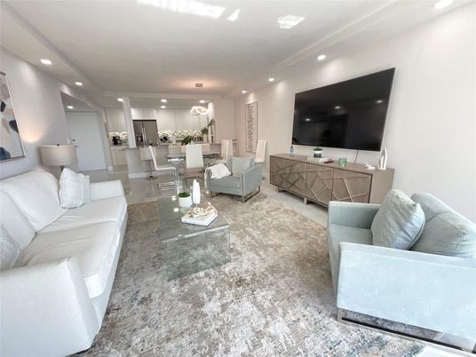 Dining room, Interior, Kitchen, Living room, Recessed Lighting, Stainless Steel Appliances
