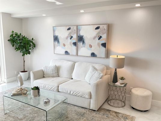 Interior, Living room, Recessed Lighting
