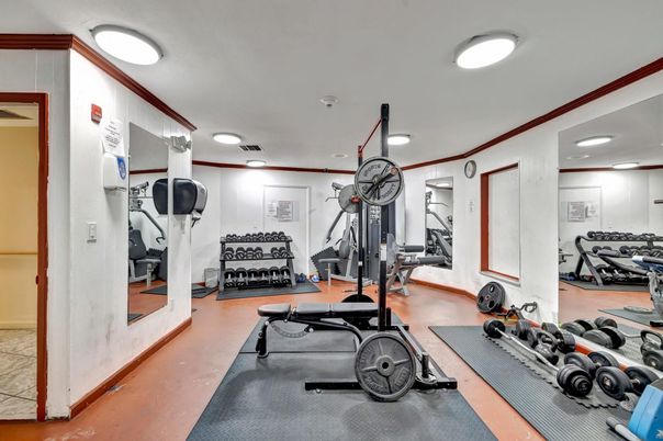 Fitness Equipment, Interior, Recessed Lighting