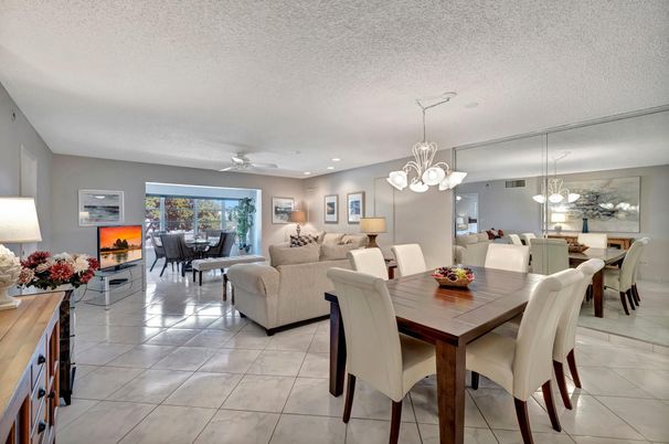 Dining room, Fireplace, Interior, Living room, Pendant Lights, Recessed Lighting