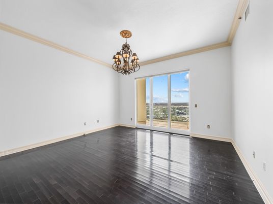 Chandelier, Empty room, Interior, Wood Texture Flooring