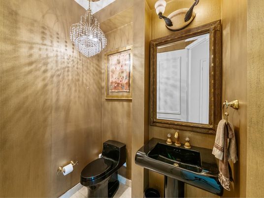 Bathroom, Chandelier, Interior