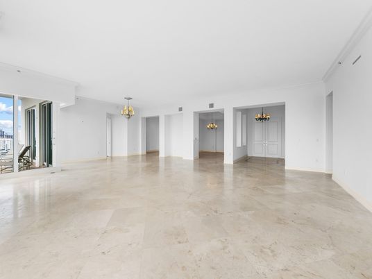 Chandelier, Empty room, Interior
