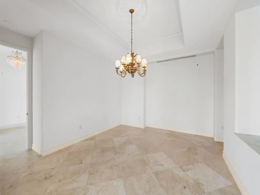 Chandelier, Empty room, Interior