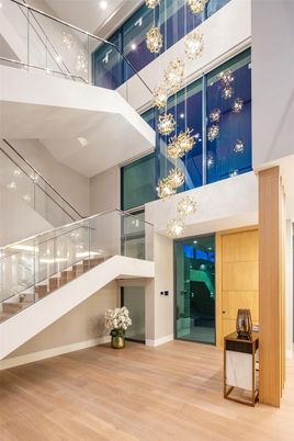 Interior, Pendant Lights, Wood Texture Flooring