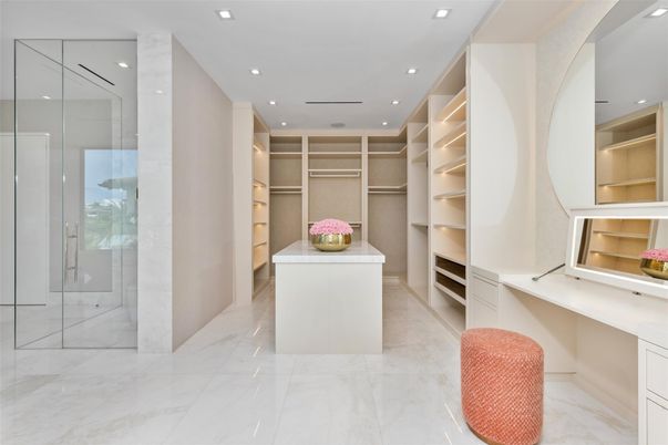 Interior, Marble, Recessed Lighting, Walk-in Closets