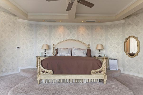 Bedroom, Interior, Recessed Lighting