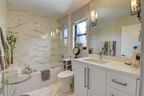 Bathroom, Glass Shower, Interior, Marble, Marble Walls