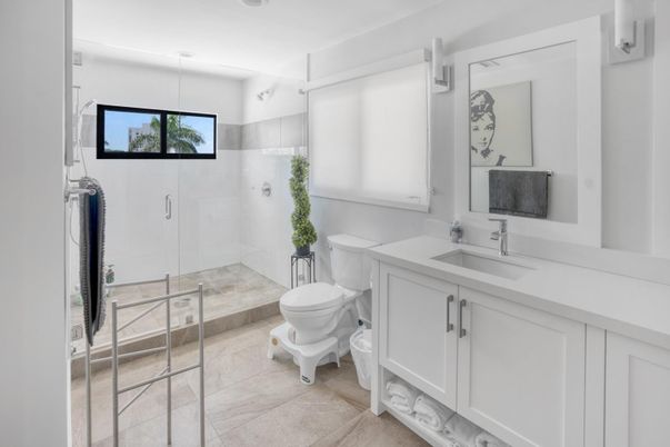 Bathroom, Glass Shower, Interior
