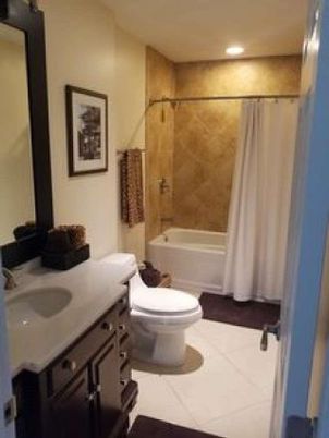 Bathroom, Interior, Recessed Lighting