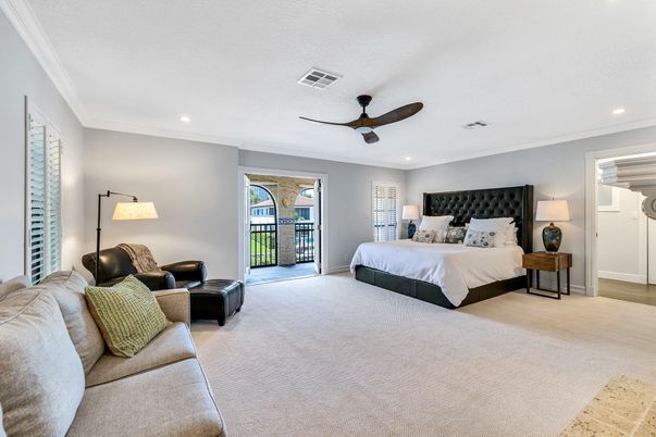 Bedroom, Interior, Recessed Lighting