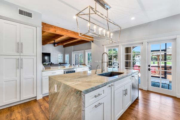 Interior, Kitchen, Recessed Lighting, Wooden Beams, Wooden Ceilings, Wood Texture Flooring