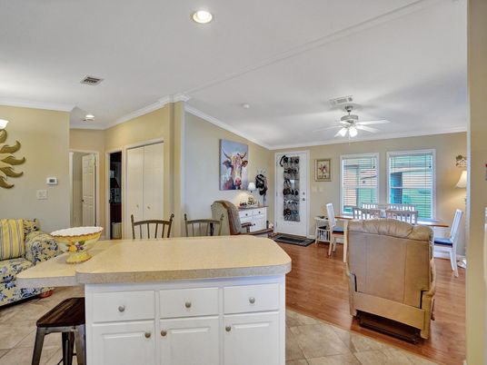 Dining room, Interior, Living room, Recessed Lighting, Wood Texture Flooring
