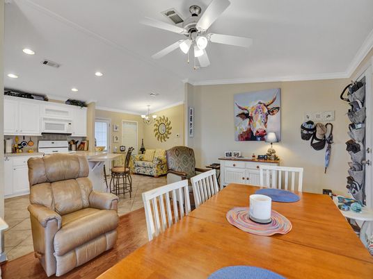 Chandelier, Dining room, Interior, Kitchen, Recessed Lighting, Wood Texture Flooring