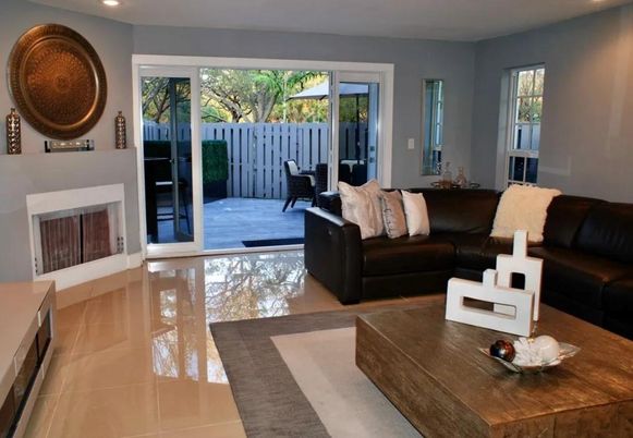 Fireplace, Interior, Living room, Recessed Lighting