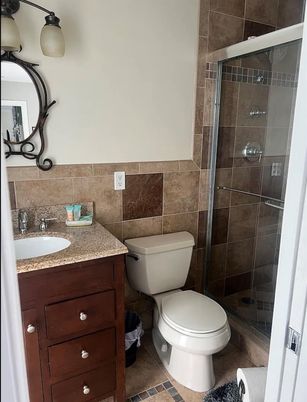 Bathroom, Glass Shower, Interior