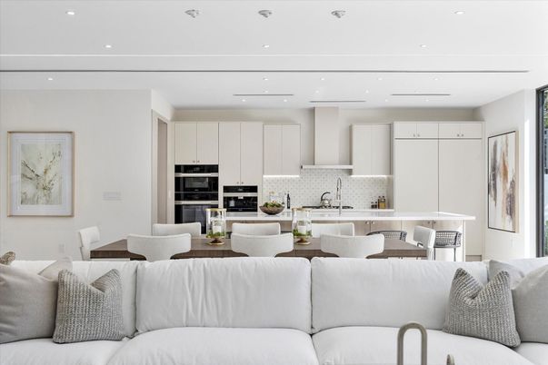 Dining room, Interior, Kitchen, Living room, Recessed Lighting, Stainless Steel Appliances