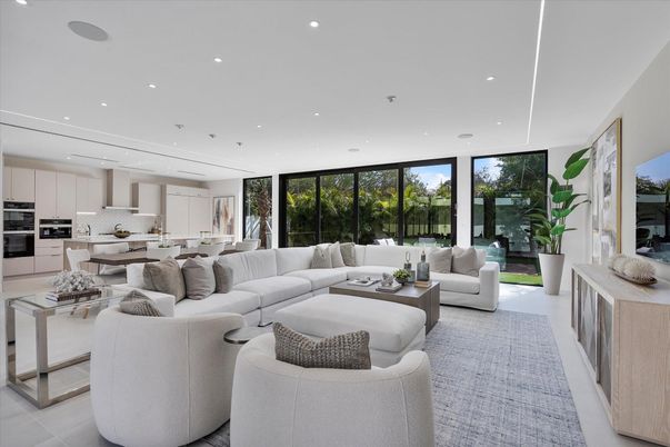 Interior, Kitchen, Living room, Recessed Lighting, Stainless Steel Appliances