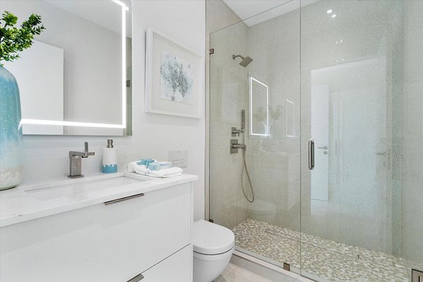 Bathroom, Glass Shower, Interior