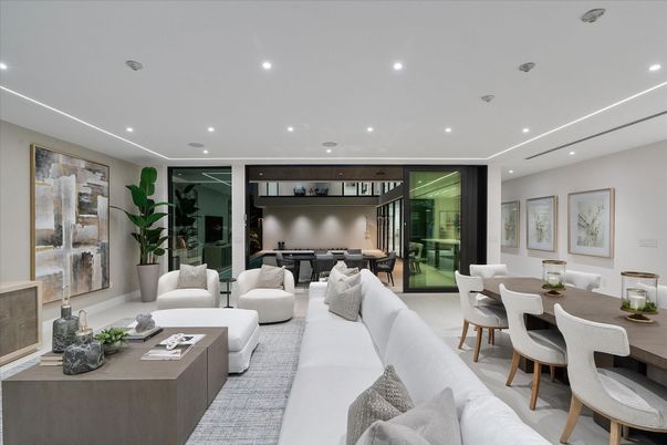 Dining room, Interior, Living room, Recessed Lighting
