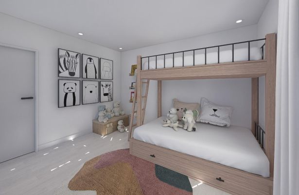 Bedroom, Interior, Recessed Lighting