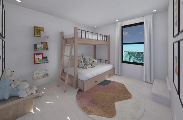 Bedroom, Interior, Recessed Lighting