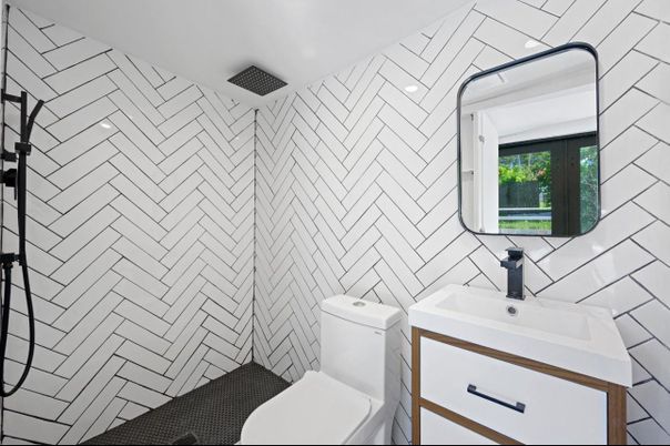 Bathroom, Interior, Recessed Lighting