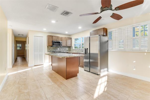 Interior, Kitchen, Recessed Lighting, Stainless Steel Appliances