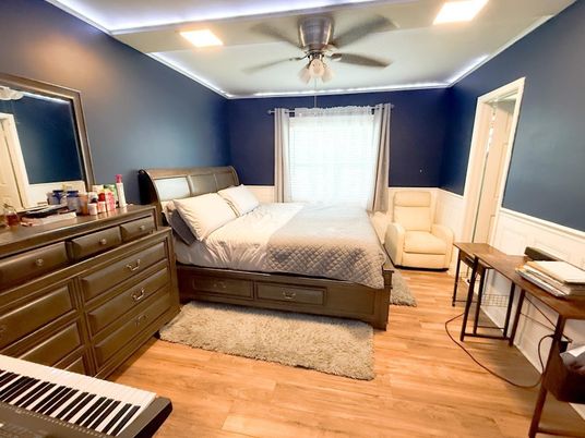 Bedroom, Interior, Wood Texture Flooring