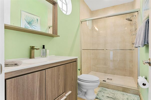 Bathroom, Glass Shower, Interior
